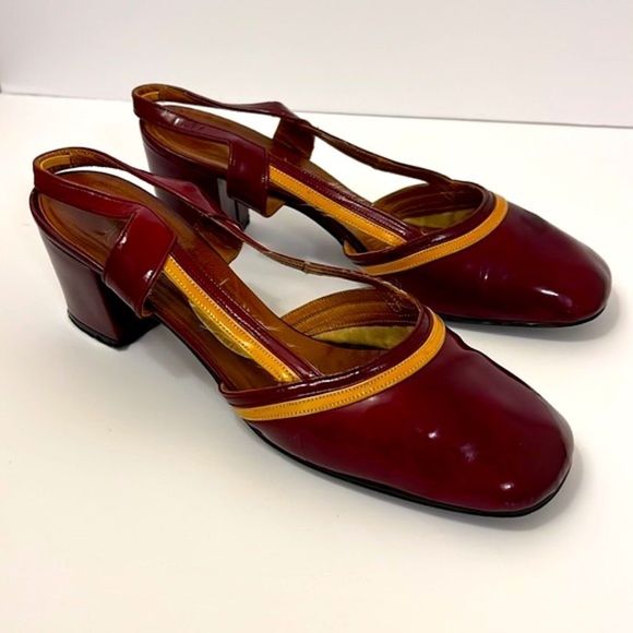 Vintage sling-back heels - Picture 2 of 12